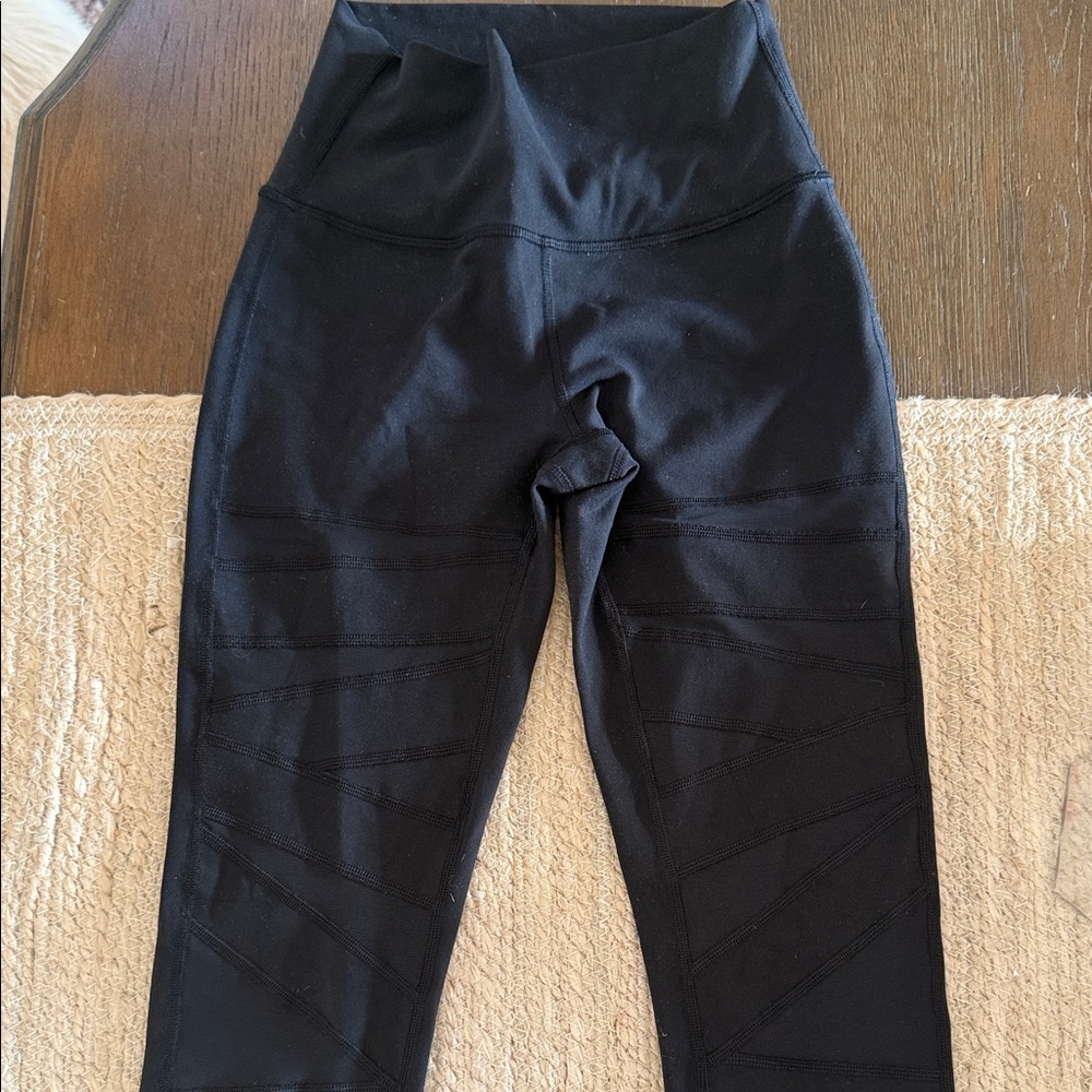 Black High-Waisted Lululemon moto Leggings